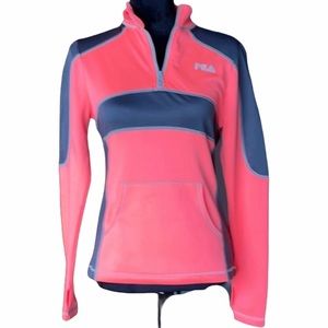 3/4 zip long sleeve jacket